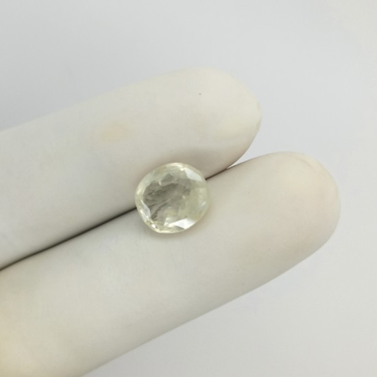 Yellow Sapphire (Pukhraj) 4.91 Ct Certified Yellow Sapphire (Pukhraj) 4.91 Ct Certified